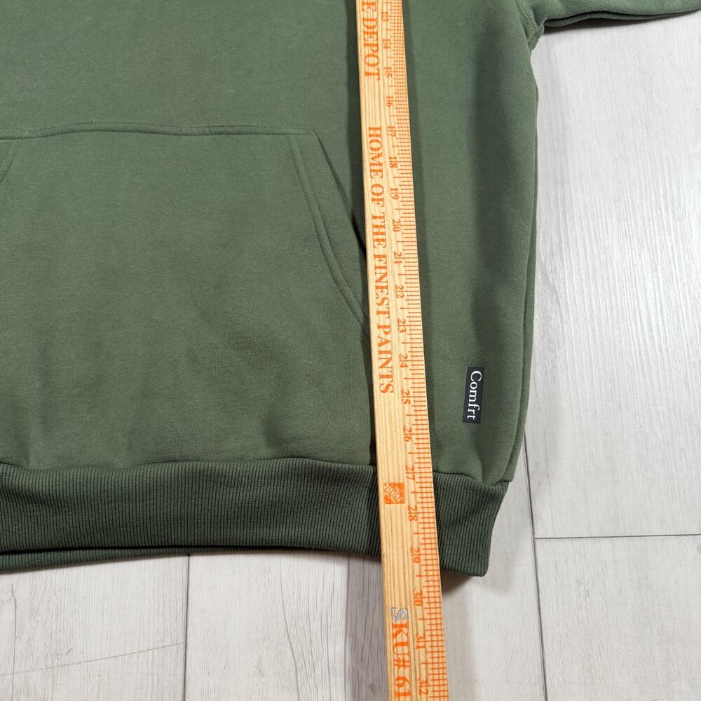 Comfrt Hoodie Adult Unisex Medium Green Pullover Oversized Soft - Picture 10 of 11